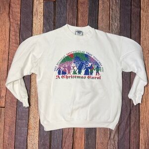 Vintage A Christmas Carol 1990s Xmas Ugly Sweater Party Sweatshirt